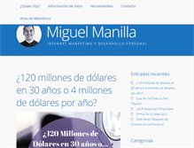 Tablet Screenshot of miguelmanilla.com